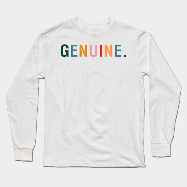 Genuine Long Sleeve T-Shirt by CityNoir